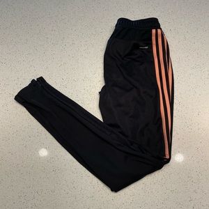 Adidas climacool soccer pants with zipper detail at ankles